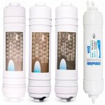 Kit de rechange complet pour fontaines � eau fonpur avec syst�me d'osmose inverse - 3 filtres + membrane ...