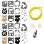 Kit de reconstruction de carburateur avec tuyau de carburant pour tron�onneuse walbro k10 - wat wa wt ...