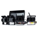 Kit de recul sans fil 7' avec 4 cam�ras ir - surveillance � 360� et vision nocturne