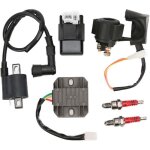 Kit de rgulateur cdi d'allumage de bobine d'allumage de remplacement pour moteur vertical cg150cc 200cc ...