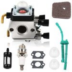 Kit de remplacement pour carburateur stihl fs55 fs55r fs38 km55 - avec filtre  air, bougie, pompe  ...