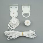 Kit de remplacement pour store enrouleur m�tallique de 35 mm, blanc, t�te universelle, accessoires pour ...
