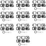 Kit de rparation de carburateur, 10 pices, joint d'aiguille pour tondeuse walbro k20 - wyj echo husqvarna ...