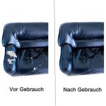 Kit de r�paration cuir autocollant noir 150 x 40 cm - rouleau adh�sif r�paration cuir pu - pour canap�s, ...