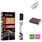 Kit de réparation de jantes, peinture pour jantes noires, couleurs universelles Kit de réparation de jantes, peinture pour jantes noires, couleurs universelles