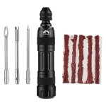Kit de rparation de pneus de vlo tubeless portable, compatible vtt et vlo de route