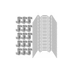 Kit de rparation de serre comprenant 100 clips de fixation en acier inoxydable pour vitres de serre ...
