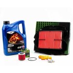 Kit r�vision filtres bougies pour yamaha tdm 900 de 2002 � 2010 - elf moto 4 road 10w40 4l
