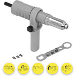Kit de riveteuse avec poign�e de per�age ergonomique