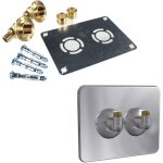 Kit robifix + cache poli avec ses coudes (�vier / lavabo) 50mm per �16 - femelle 1 / 2  (15 / 21) � glissement ...