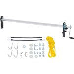 Kit de rouleau de bche  manivelle mophorn 64'  104' de large, alliage d'aluminium, rouleau de bche ...