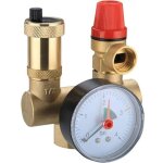 Kit de s�curit� ballon d'eau chaude, raccord filet� 1  et 3 / 4  6 bar, avec clapet anti - retour, vanne ...