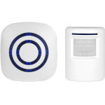 Kit sonnette sans fil - carillon �lectrique avec 1 r�cepteur + 1 d�tecteur de mouvement pir - 38 m�lodies ...