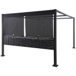 Hesperide - kit de stores pour tonnelle zalya graphite 3m - 2 stores + 2 demi - panneaux d�coratifs - ...