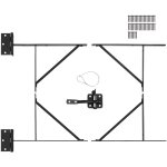 Mophorn - kit de support d'angle de portail, quincaillerie de cadre de portail anti - affaissement, verrou ...