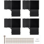 Mophorn - kit de supports de pergola 6''x6'' (intrieur 5, 6x5, 6), 4 pices 3 voies robustes, installation ...