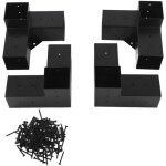 Kit supports de pergola, support de poteau bois de menuiserie pour tonnelles, pergolas de terrasse, cabanes ...