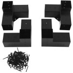 Sjlerst - kit supports de pergola, support de poteau bois de menuiserie pour tonnelles, pergolas de terrasse, ...