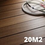 Kit terrasse bambou 20m� - samba - thermotrait� - 62 lames de terrasse (224 x 13. 9 x 1. 8 cm) - fixation ...