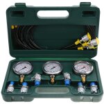 Kit de test de pression hydraulique pour excavatrice avec raccord de point de test et manom�tre