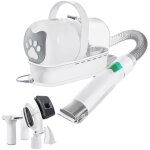 Kit de toilettage pour chien avec aspirateur et tondeuse - aspiration de poils d'animaux de compagnie ...