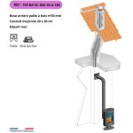 Kit tubage et raccordement poele a bois, buse diam. 150mm sortie arriere - flexible l. 10 m pour boisseau ... Kit tubage et raccordement poele a bois, buse diam. 150mm sortie arriere - flexible l. 10 m pour boisseau ...