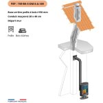 Kit tubage et raccordement poele a bois, buse diam. 150mm sortie arriere - flexible l. 5m pour boisseau ... Kit tubage et raccordement poele a bois, buse diam. 150mm sortie arriere - flexible l. 5m pour boisseau ...