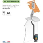 Kit tubage et raccordement poele a bois, buse diam. 150mm sortie arriere - flexible l. 5m pour boisseau ...