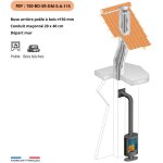 Kit tubage et raccordement poele a bois, buse diam. 150mm sortie dessus - flexible l. 5m pour boisseau ... Kit tubage et raccordement poele a bois, buse diam. 150mm sortie dessus - flexible l. 5m pour boisseau ...