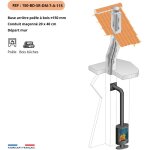 Kit tubage et raccordement poele a bois, buse diam. 150mm sortie dessus - flexible l. 7 m pour boisseau ... Kit tubage et raccordement poele a bois, buse diam. 150mm sortie dessus - flexible l. 7 m pour boisseau ...