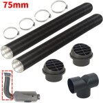 Kit de tuyaux de chauffage diesel, conduit d?air extensible de 75 mm, tuyau d'�chappement en inox de ...