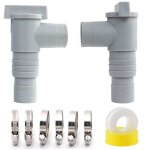 Kit de vannes d'arr�t pour piscine intex bestway poolsun compatible avec les raccords de tuyau de 32 ...