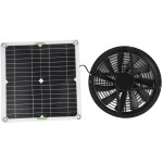 Zoternen - kit de ventilateur solaire 100 w 12 v �tanche avec grille de protection en m�tal pour poulailler, ...