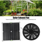 Kit de ventilateur � panneau solaire, ventilateur d'extraction solaire portable �tanche 100 w 12 v avec ...