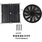 Kit ventilateur solaire , panneau solaire �tanche de 100 w, ventilateur d'extraction rond de 25 cm pour ...