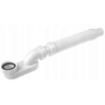 Kit de vidange de baignoire avec siphon flexible deante kxy991w blanc
