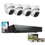 Reolink - kit vido surveillance avec 2k + 5mp 4x camra ip poe et 8ch 2to nvr, dtection personne / ...