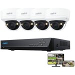 Kit vido surveillance avec 8ch 2to poe nvr et 4x 8mp camra poe extrieure, anti - vandalisme ik10, ...