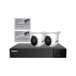 Kit vidosurveillace 1 enregistreur + 2 camras ip turret - iptkit4n04pafr - comelit