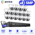 Kit de vidosurveillance 16  camra intelligente vision nocturne accs distance camra de surveillance ...