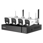Kit vidosurveillance comelit wi - fi nvr 8 canaux et 4 bullet wikit004s05na