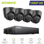 Kit de vidosurveillance extrieur 1080p 8 canaux 2 camras turret 2mp, accs  distance vision nocturne ...