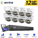 Kit de vid�osurveillance ext�rieure 12 mp, 8 cam�ras ext�rieures avec vision nocturne couleur et infrarouge, ...