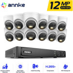 Kit de vid�osurveillance ext�rieure 12 mp, 12 cam�ras ext�rieures poe 12 mp avec audio, d�tection de ...