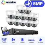 Kit de vid�osurveillance nvr 12 � cam�ra ext�rieure intelligente cam�ra de surveillance vision nocturne ...