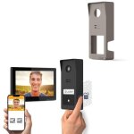 Kit visiophone sans fil connect� wave 3 + coque gris titane