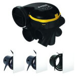 Kit vmc simple flux easyhome auto dhu compact + 3 grilles design colorline 11026050 - aldes