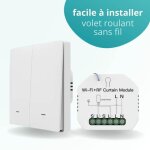 Kit de commande de volet roulant connect� - avec interrupteur sans fil