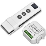 Kit de commande de volet roulant sans fil, interrupteur module volet roulant contr�le de port�e 100m, ...
