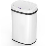 Kitchen move - poubelle de cuisine automatique majestic blanc acier inoxydable 58 l